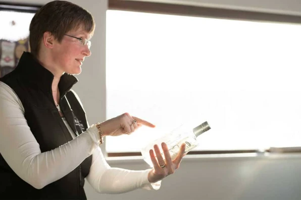 Caroline With Blackwater Bottle