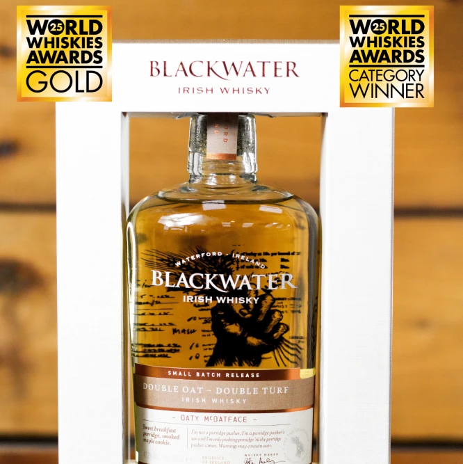 Blackwater Irish Whisky Oaty McOatface with Awards