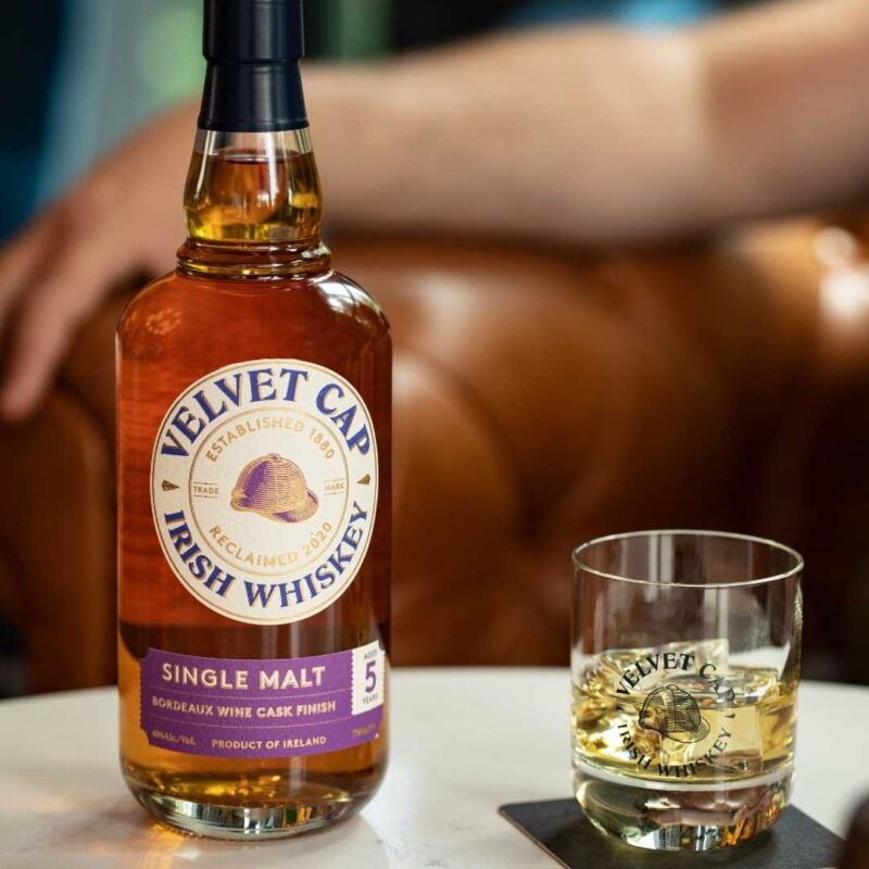 Velvet Cap Irish Whiskey Single Malt Bordeaux Cask 5 Year Old